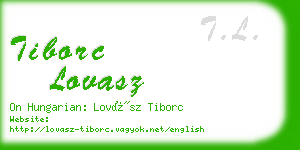 tiborc lovasz business card